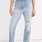 Madewell  the Mom Jean momjean light wash distressed Photo 0