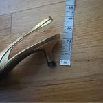 Jeffrey Campbell Gold Leather Sling Back Kitten Heels Size 6 Photo 1