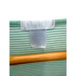 Lake Pajamas Mint Green Stripe Pima Cotton Short Sleeve Top Wide Leg Pants Set S Photo 5