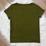 Madewell  Olive Green scoop neck baby tee Photo 4