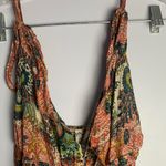 Free People Intimately  size small patchwork Multicolor Bohemian Dress maxi tie Photo 5