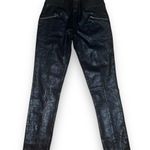 Shinestar Shiny Snakeskin Print Leggings Photo 0