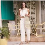 Free People Free-est Tulip Crop Pants In Ivory Size Medium Photo 1