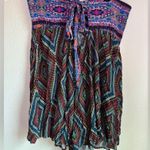 Free People NWT Elowen Strapless Tube Boho Romper in Dark Combo XL Photo 6