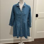 Free People New With Tags  Hannah Denim Mini Dress Sz XS (fits like a M) Photo 1