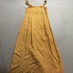 Abercrombie & Fitch  Yellow Patterned Midi Dress High Side Slit Size XSmall EUC Photo 4