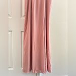 Azazie  Alara Dusty Rose Bridesmaid Dress with Slit Chiffon Stretch Size 10 Photo 4