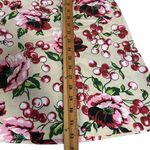 Zinc  Junior Sz 9 Red Biegw Floral Cherry Flower Print A Lined Strapless Dress Photo 7