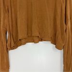 Free People  Movement Yellow Off the Ringer Long Sleeve Top Size XS Photo 2