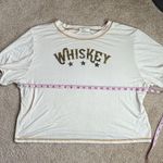 Q&A  Cream Whiskey Cropped Ladies Top. Size Medium Photo 3