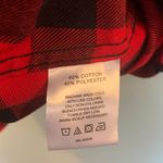 Port Authority  Red and Black Plaid Button Front Shirt Women’s XL Extra Large Photo 5