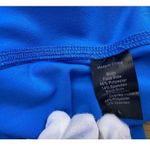 New Moosejaw Women's Large Yoga Jacket Lightweight Bright Blue Logo Zip Coat Photo 7