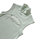 Rosetta Getty Sleeveless‎ Cutout Turtleneck in Mint Green Size XS Photo 2