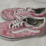 Vans Ol Skool Off the Wall Pink/White Logo Sneakers 7.5 Skater Casual Streetwear Photo 1