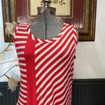 Chalet Soft Bamboo Stripe Asymmetrical Tank Dress Made in USA Photo 2