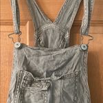 American Eagle  Outfitters Size XS Women's Teen Girl Grayish Green Linen Overalls Photo 1