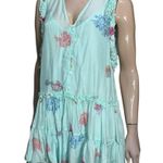 Pranella Women’s Size M Aqua Blue Coral Fish Ginger Baia Print Mini Dress Size M Photo 2