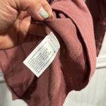 Knox Rose  blouse lace shoulder detail hi low long sleeve raw hem detail small Photo 3