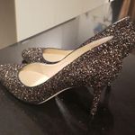 Jimmy Choo 💕💕 Gilbert Pumps ~ Black Glitter EU 40 New Without Box Photo 12