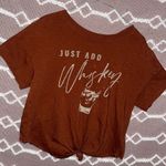 Shyanne  Western Wear Whiskey Graphic Crop Top Photo 0