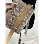 Calvin Klein Belt Bag Grey White Snakeprint Coated Leather Large Reptile Photo 9