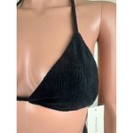 Hot & Delicious Women's  Black Corduroy Bikini Top Size Large Photo 4