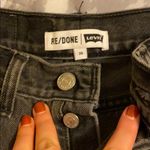 RE/DONE Redone Levi’s Black Acid Wash Denim Skirt Photo 2