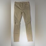 Free People  Tan Distressed Skinny Jeans 🪵🪾 Photo 7