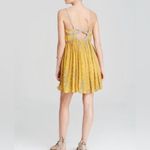 Free People So Nice Chiffon Dress in Yellow size S Photo 1