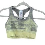 Gymshark Gray and Yellow Racerback Sports Bra Photo 8