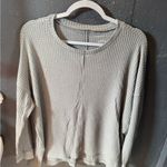 American Eagle  Outfitters  Gray Waffle Knit High Low Top Photo 1