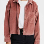 American Eagle  Outfitters Pink Corduroy Jacket Photo 0