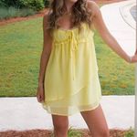 Grey Bandit Yellow Mini Dress Photo 0