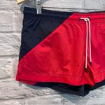 J.Crew NWT  Small Red & Navy Blue Colorblock Breatheable Nylon Shorts 1.5” inseam Photo 5
