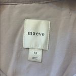 Maeve Anthropologie  Bettina Sequin Dress 1X EUC Taupe Tiered Shirt Mini Photo 4