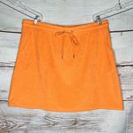 Belle Beach by Kim Gravel Size 1X Orange Drawstring Poolside Terry Cloth Skirt Photo 0