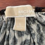 Michael Kors Black and Brown Animal Print Blouse Photo 4