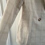 Pretty Little Thing women’s loose fit stone checked woven blazer NWT size 4 Photo 5