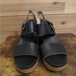 Timberland  Size 9.5 Women’s Tilden Platform Black Leather Wedge Sandals Photo 1