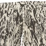 XCVI Gray and White Ikat Boho Mid Rise Cuffed Drawstring Pants Size Large Photo 11
