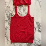 J.Crew NWT Gauzy Sweater Shell Tank Top Red Sz XXS Photo 7