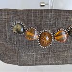 Chico's Chico’s Embellished Linen Foldover Clutch bag Photo 2