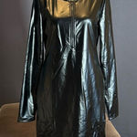 Women’s Black BodyCon Short Long Sleeve Lightweight Party Dress Size L Size L Photo 0