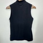 Athleta Size XS Black Mockneck Sleeveless Tank Minimalist Athleisure Comfort Photo 3