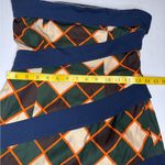 Ahluwalia Stylish Multicolor Geometric Dress. #72 Blue Size 8 Photo 8