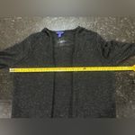 Aeropostale  Open Front Cardigan Duster Sweater Sz XS Metallic High Side Slit Photo 5