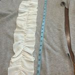 Vineyard Vines  Gray and White Ruffle Detail Sweater Photo 7