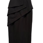 Black Halo Women's Eve La Reina Gown Black Formal Elegant Black Tie Chic Size 0 Photo 0