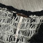 Free People  Side by Side Black Flared Peplum Scoop Neck‎ Knit Tank Top Size M Photo 3