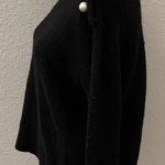 Kate Spade New York Broome Street black sweater medium pearl buttons New NWT Photo 3